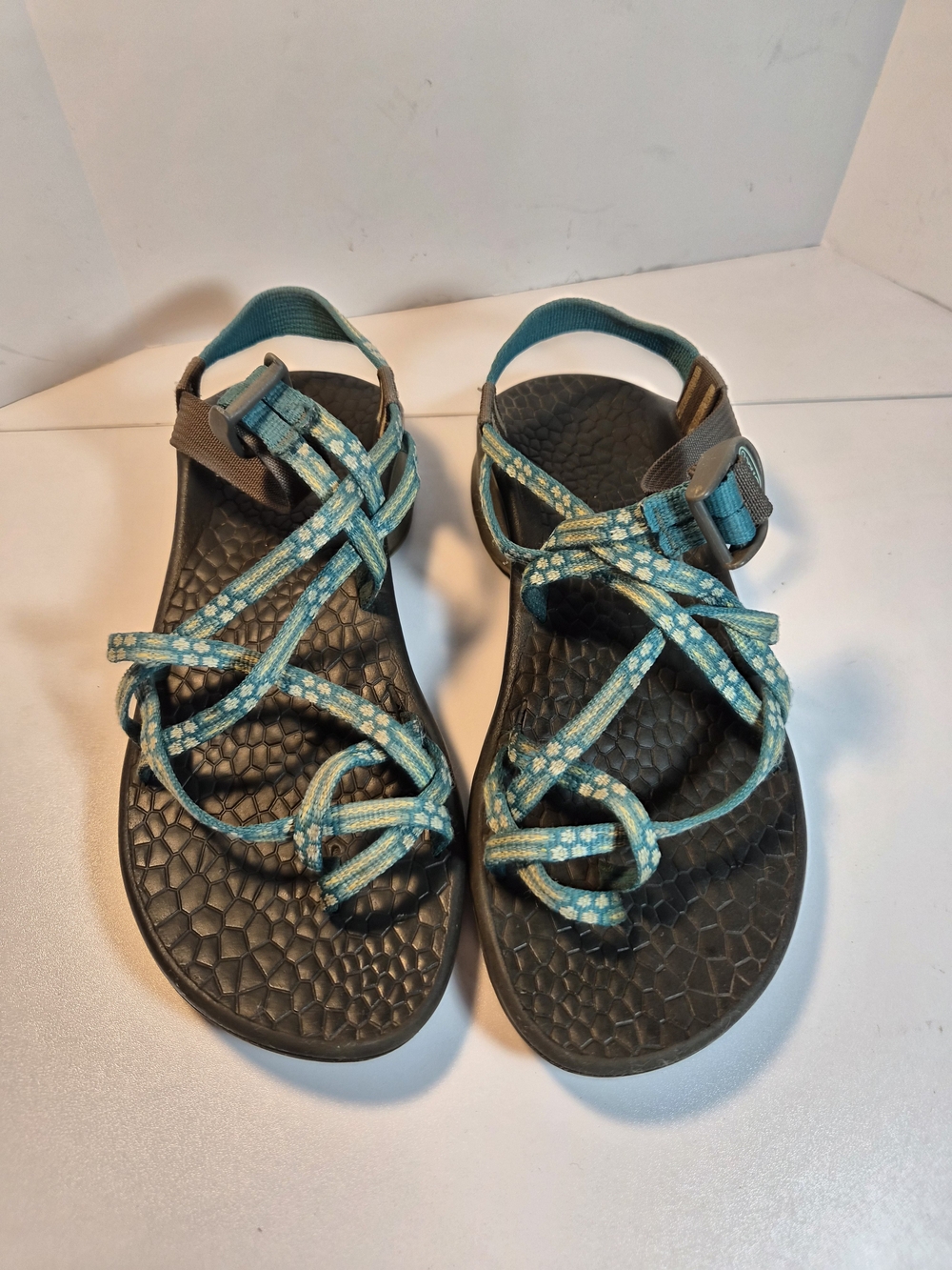 Chaco Turquoise Strappy Outdoor Sandals
